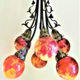 Parisian chandelier bronze model nenuphar