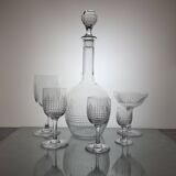 Service de verres 31 pièces en cristal de Baccarat modèle Nancy