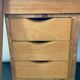 Bruynzeel Pine Wood Desk and Vintage Chair