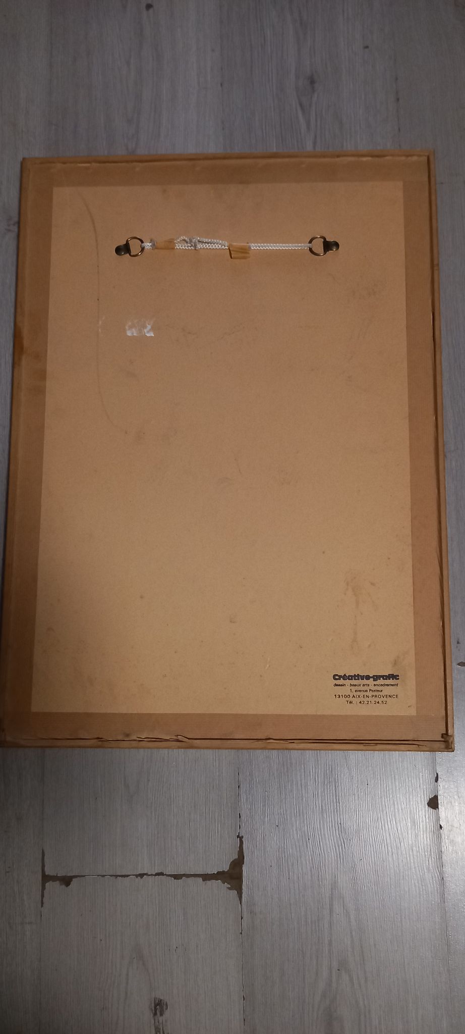 Framed poster