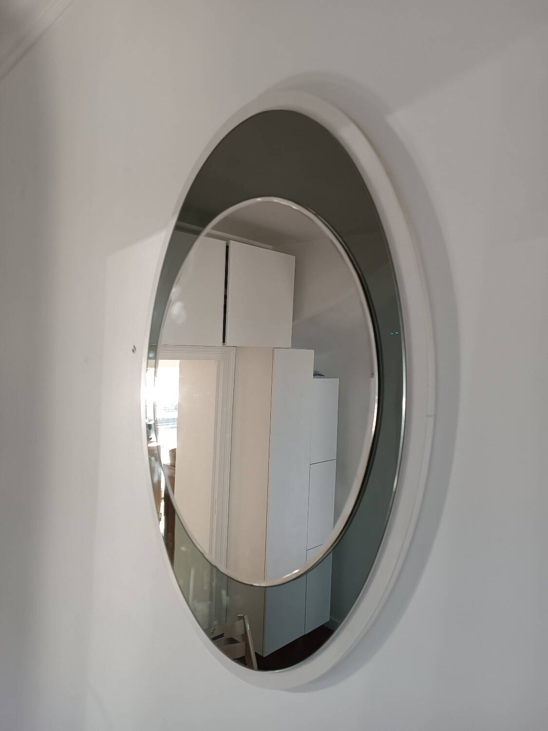 Vintage mirror galvanized metalvetro 1960