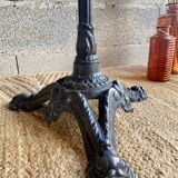 Bistro table in wood and cast iron