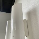 Pair of Parscot wall lights in white lacquered metal from the 80s