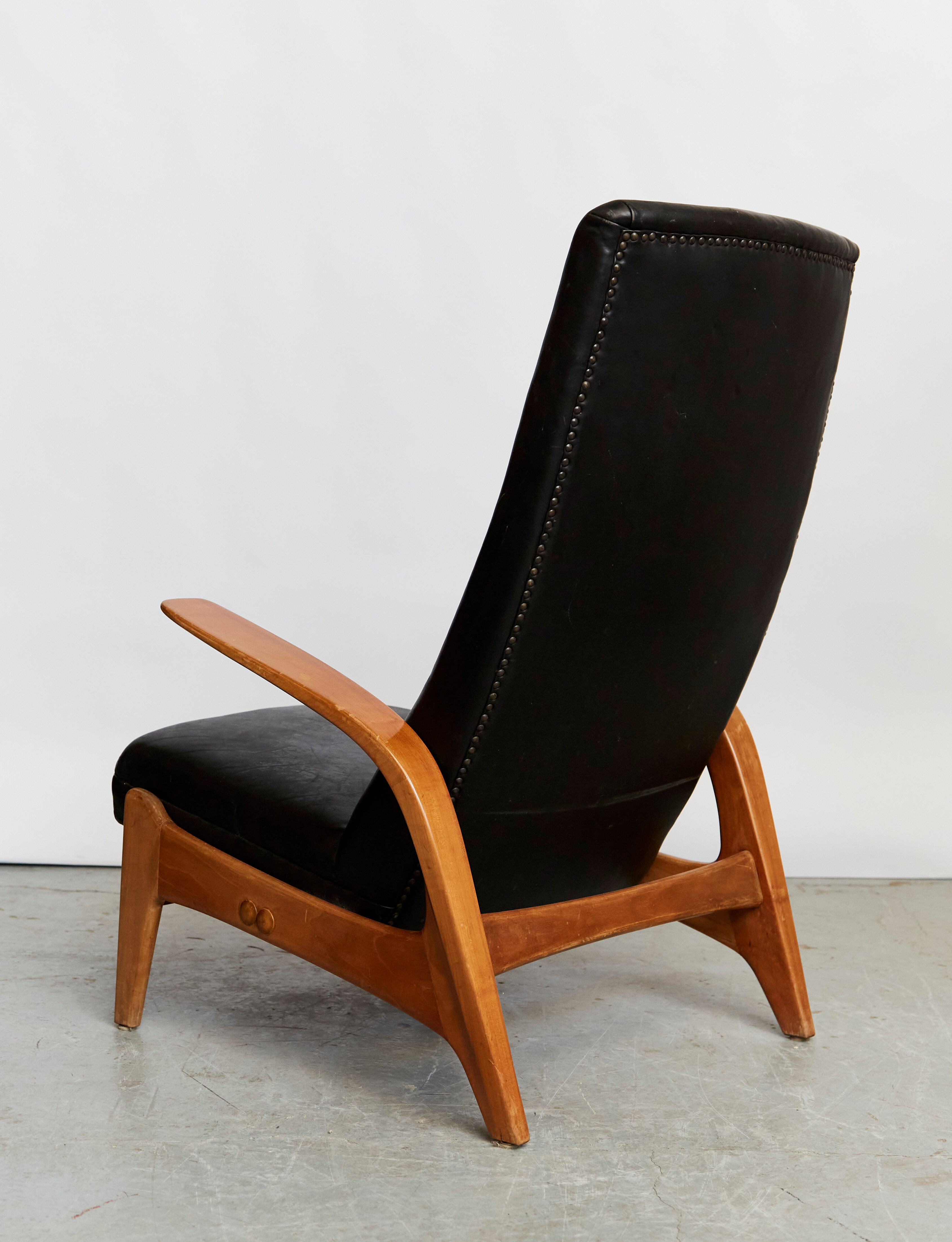Rolf Rastad & Adolf Relling "Rock'n Rest" Chair and Ottomane for Arnestad Bruk