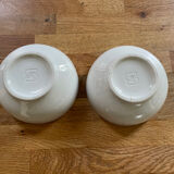 Set of 2 bowls 70s Sarreguemines