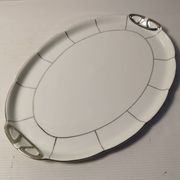 Large art deco serving dish in Czechoslovakian porcelain