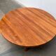 Large Danish brutalist coffee table in solid teak, 1960s.