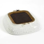 Beautiful small Art Deco ceramic mirror by Gmundner Keramik Austria, 1920