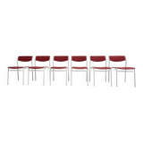 Ensemble de 6 chaises empilables par Gijs van der Sluis, 1970