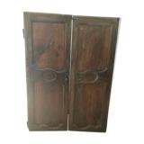 Pair of old walnut doors