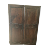 Pair of old walnut doors