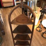 Shelf on feet or servant dumb wooden tripod