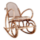 Cane rocking chair and upholstered seat