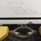 Typewriter Olympia Typist Yellow