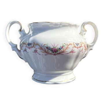Vintage French Porcelain Sugar Bowl Digoin