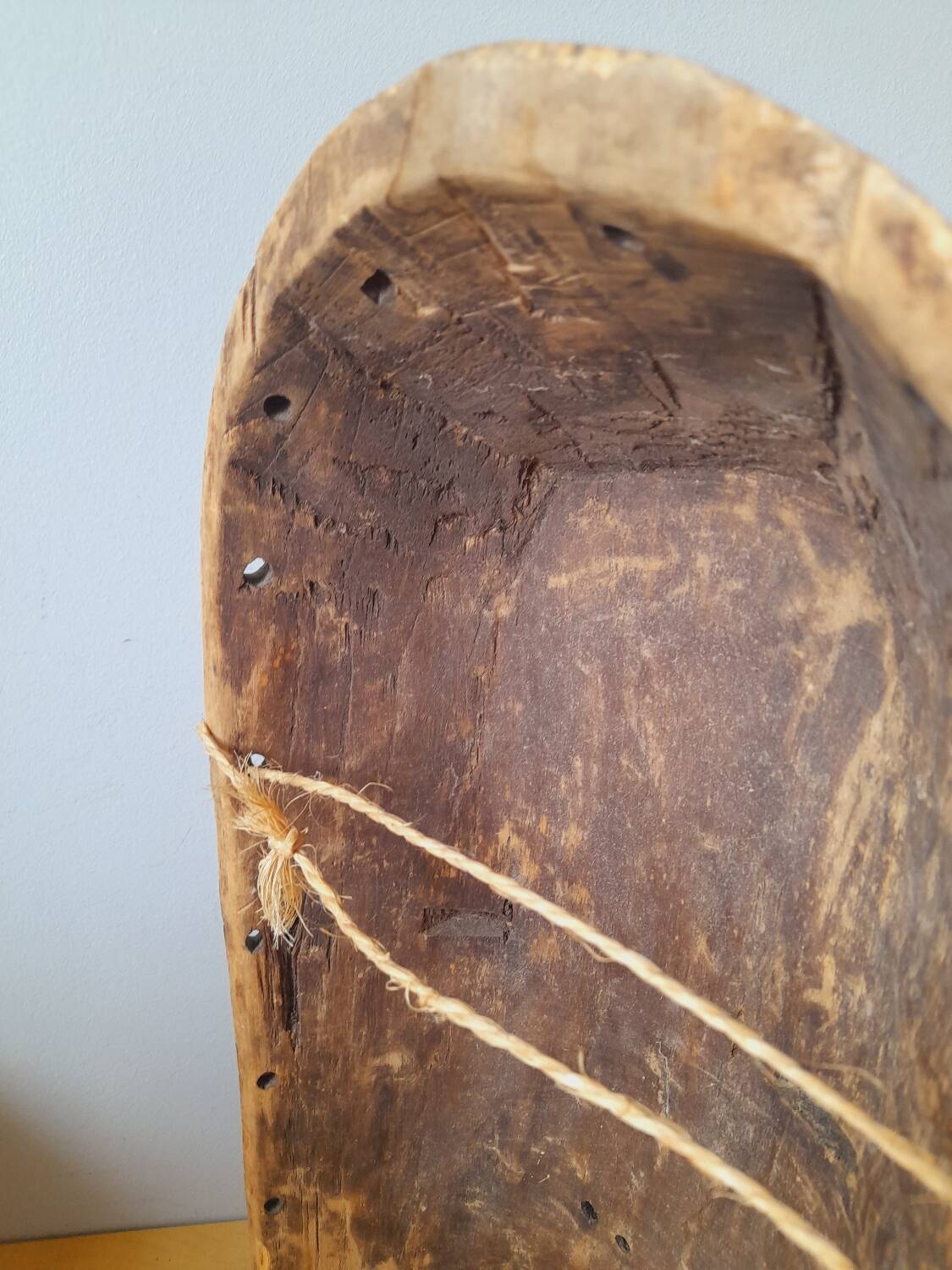 African mask carved from wood