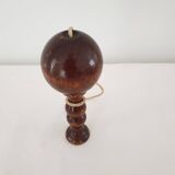 Old wooden Bilboquet - wood color Height 16 Cm