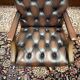 Classic English Oxblood Chesterfield President Chair