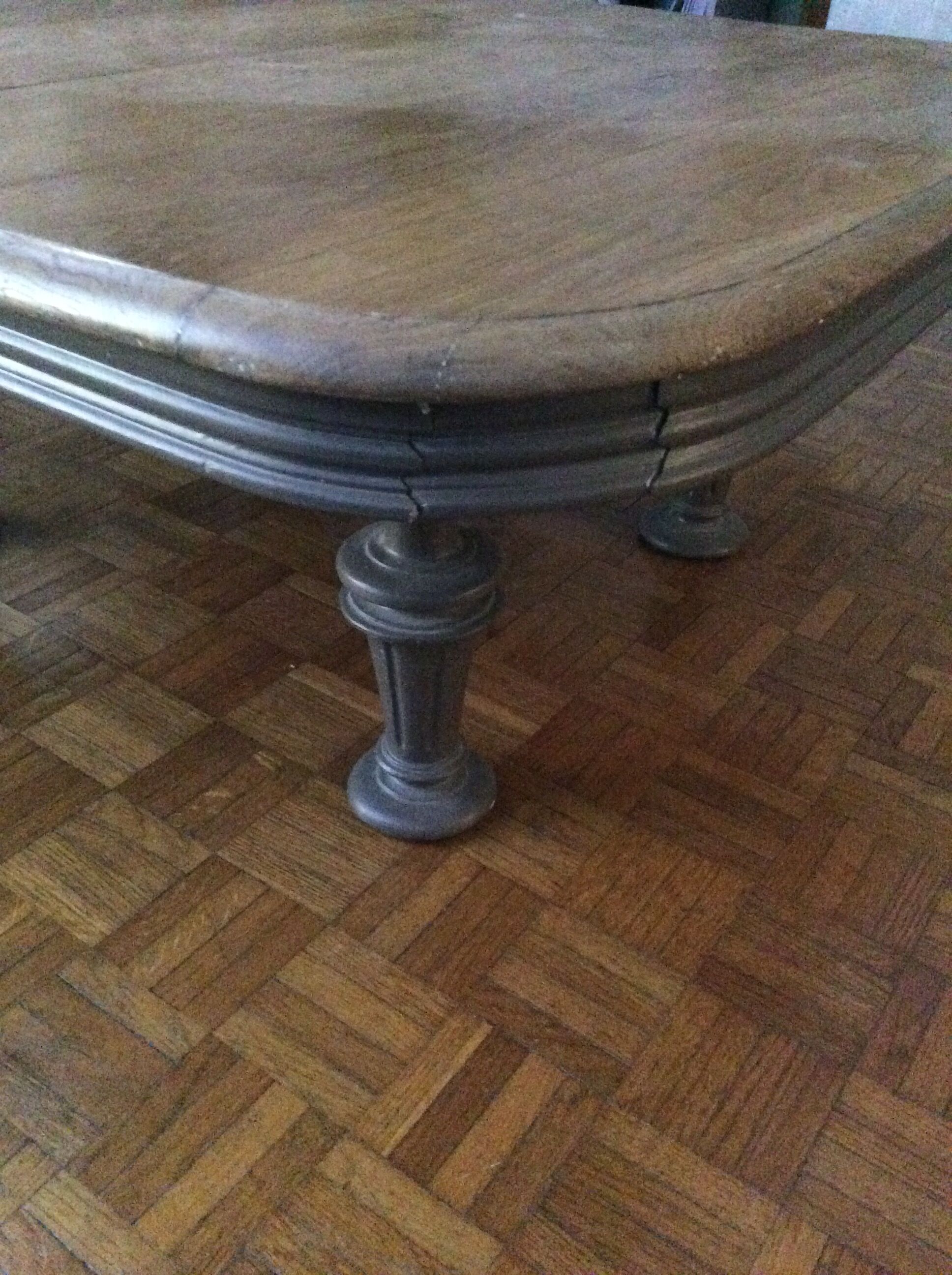 Square oak coffee table