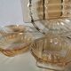 Art Deco pearly glass dessert service