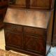 English Scriban two body secretary office showcase library in mahogany