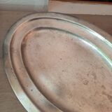 Oval silver plated dish