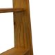 Vintage wooden wall shelve rack bookshelf in pinewood minimalist design