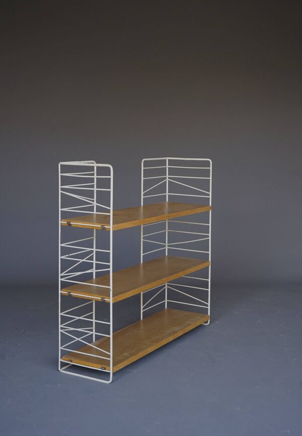 Bibliothèque suédoise à étagères par Kasje & Nils Nisse Strinning pour String, années 1950