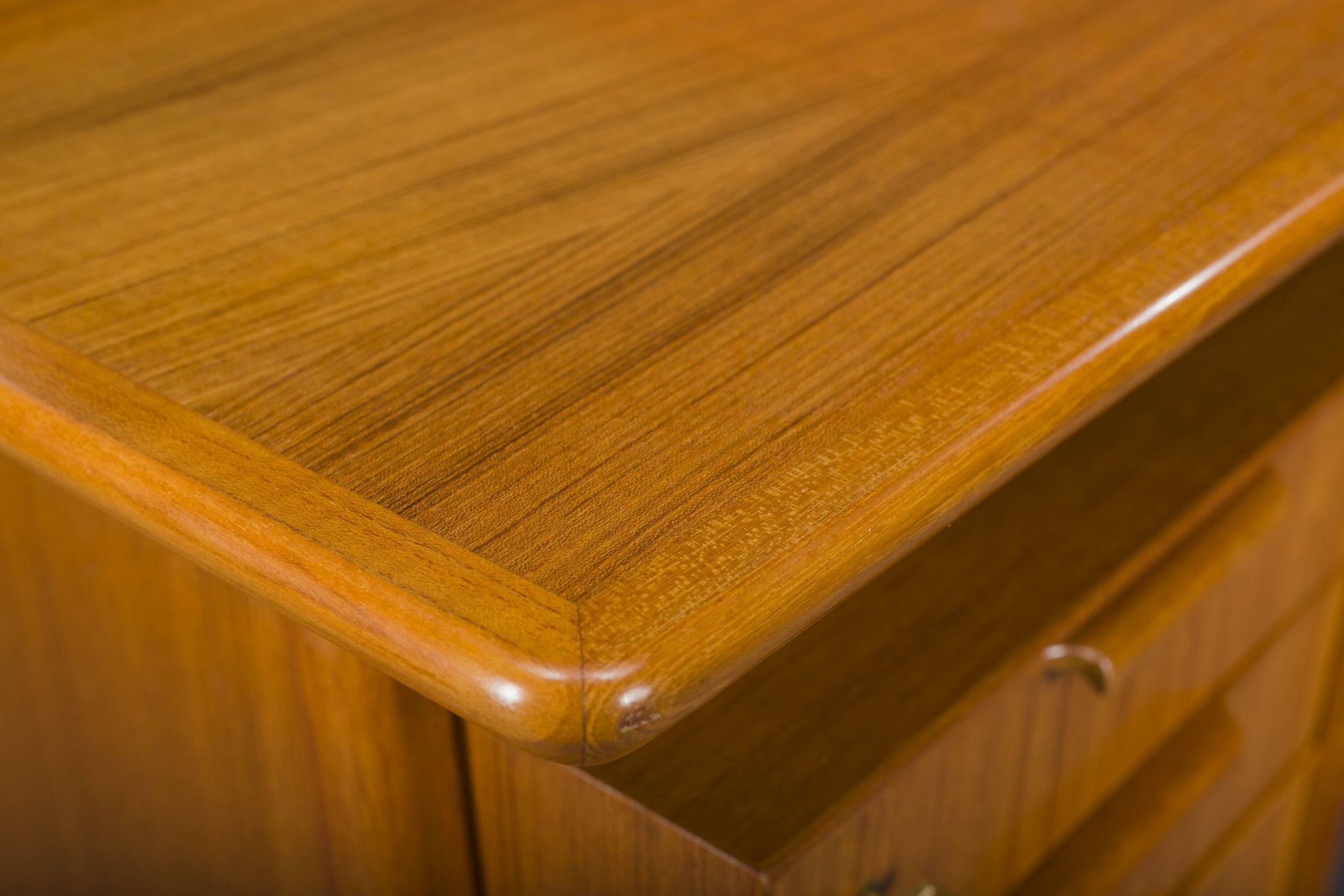 Model 75 Teak Desk by Gunni Omann for Omann Jun Furniture Factory, 1960s