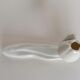 6 white porcelain knife holders
