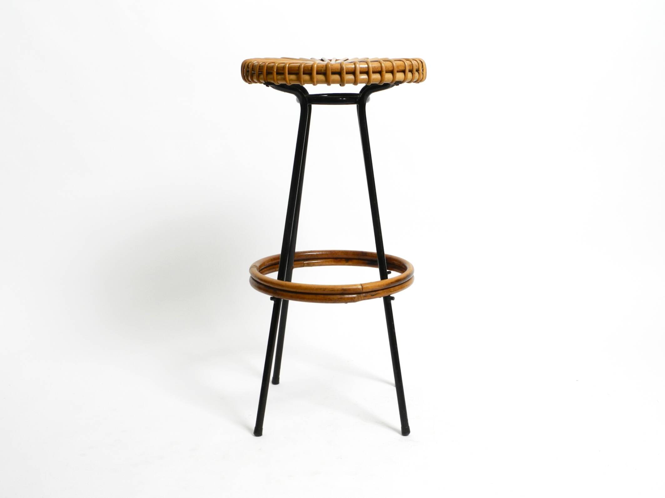1960s bamboo bar stool by dirk van sliedregt for rohé noordwolde netherland