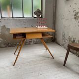 Vintage oak compass desk