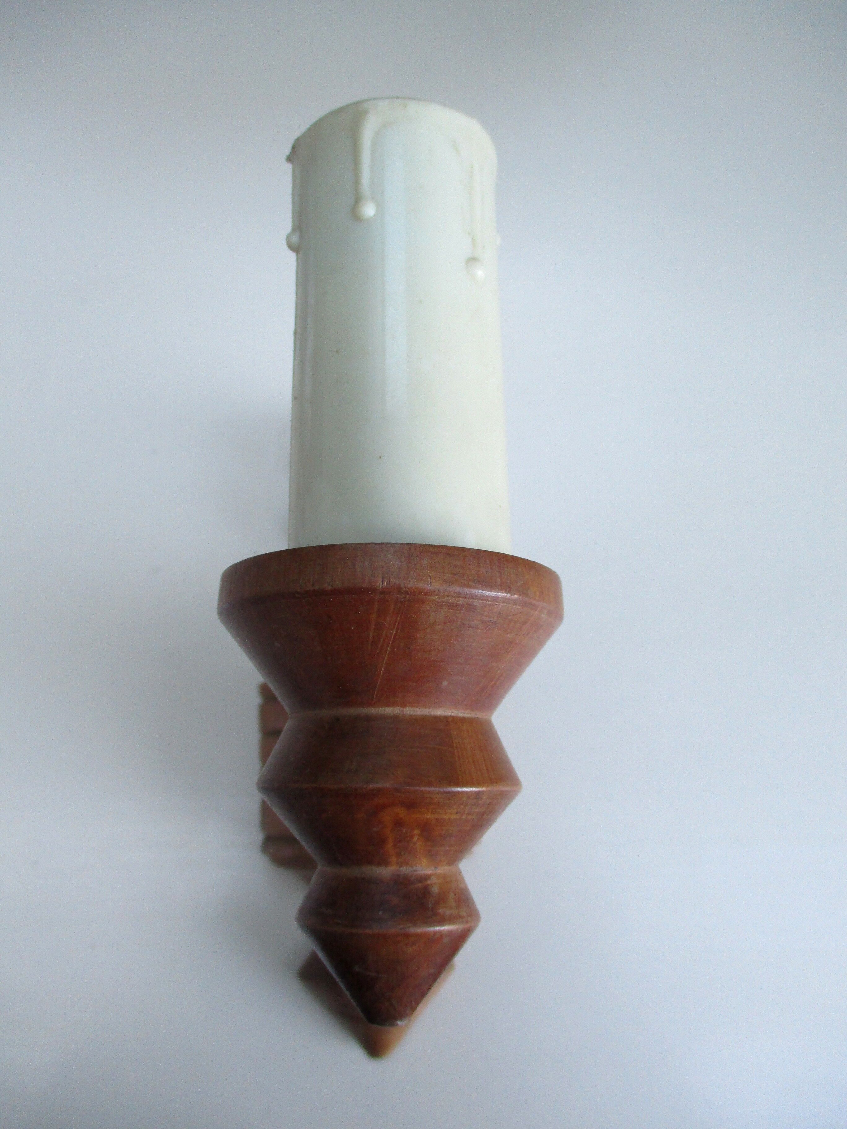 Wooden sconce