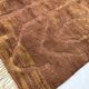 Plain brown Moroccan rug in wool 3/2 Custom-made Moroccan rug