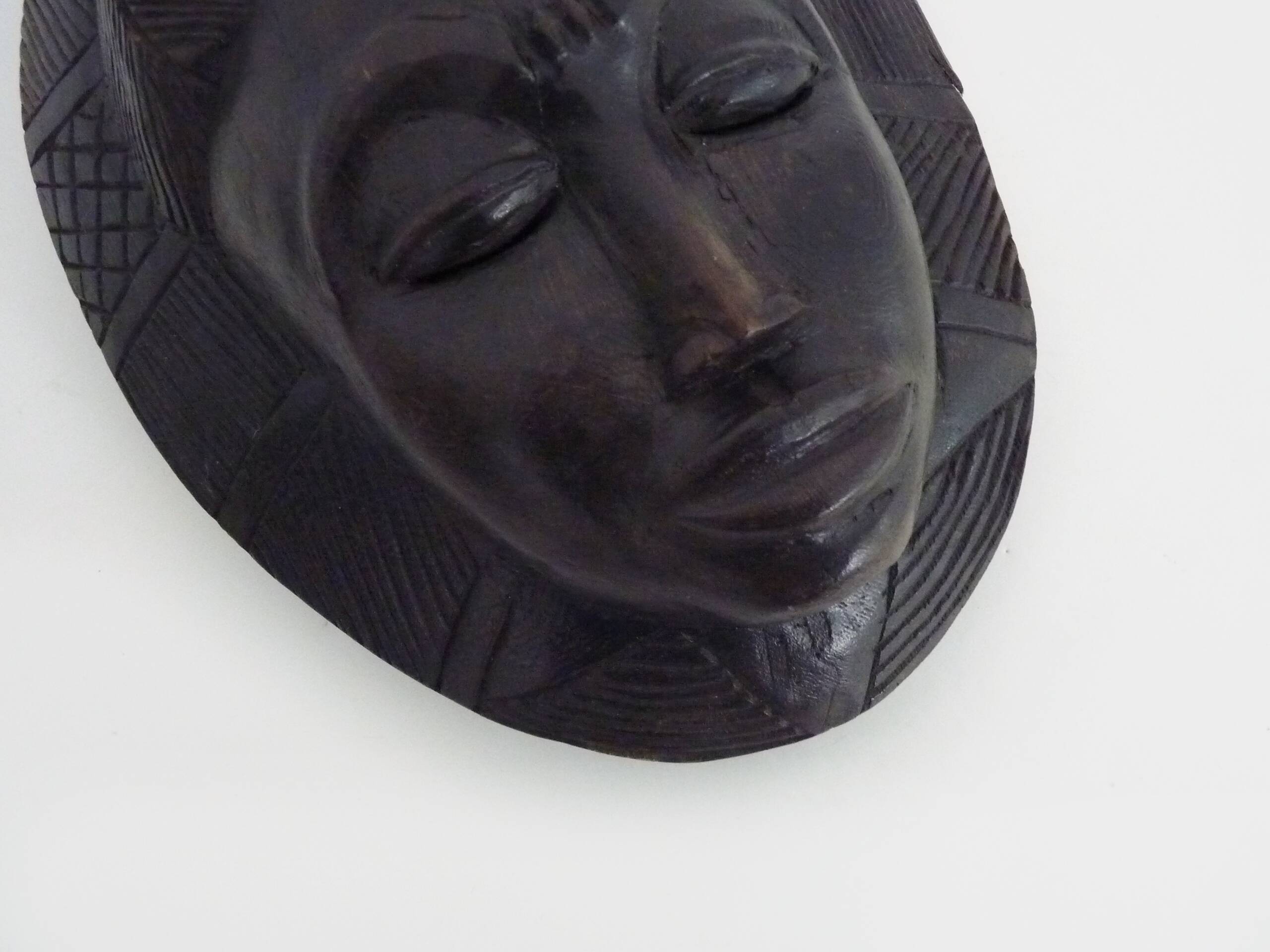 Wooden mask of the Baoulé ethnic group from Ivory Coast. African mask
