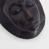 Wooden mask of the Baoulé ethnic group from Ivory Coast. African mask