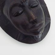 Wooden mask of the Baoulé ethnic group from Ivory Coast. African mask