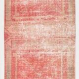 2x12 Stair Red & Pink Vintage Runner Rug, 73x382Cm