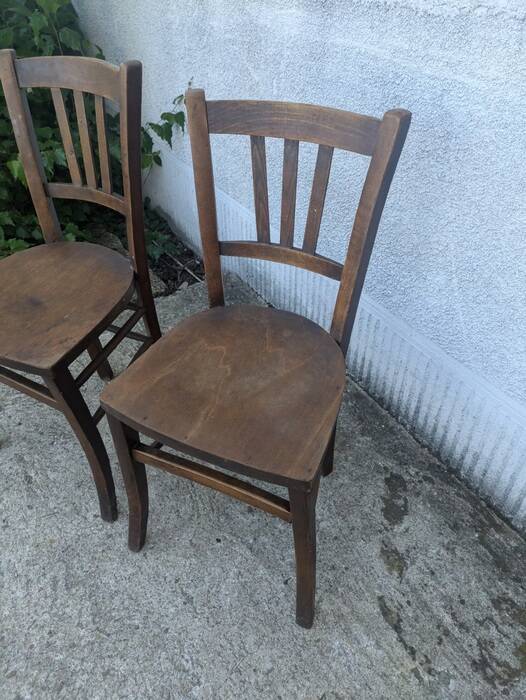 Pair of Luterma bistro chairs