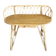 Rattan desk with 1 drawer ref JE