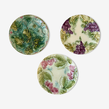 Trio of plates in old slurry late nineteenth century