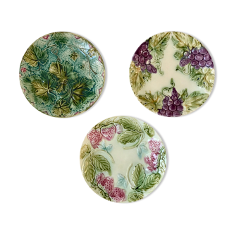 Trio of plates in old slurry late nineteenth century
