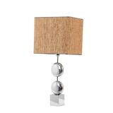 Chrome-plated metal lamp. Signed Chalier Paris. 1970s