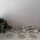 Dessert Coupes met zilverkleurige rand