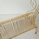 Vintage gold metal vinyl record rack '60s/'70s