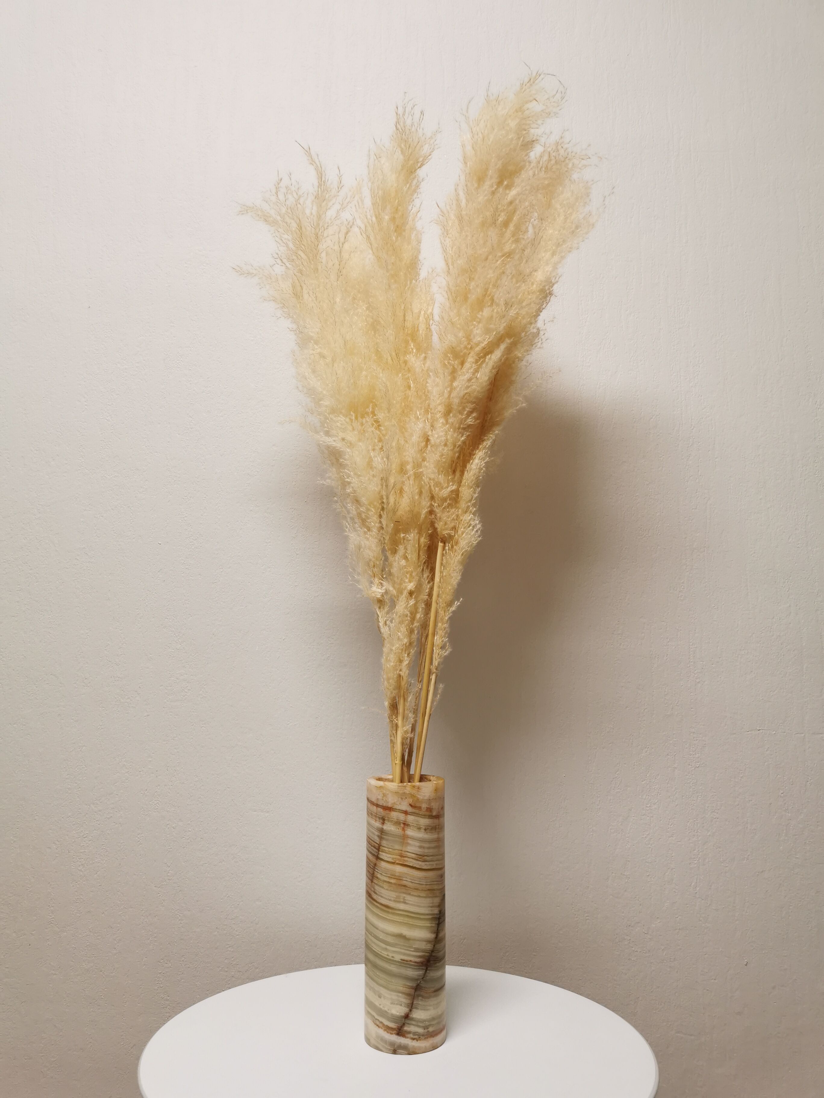 Marble scroll vase, 1970