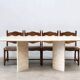 Luxury Dining Table in Travertine