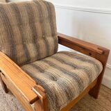 Fauteuil en pin vintage 70/80
