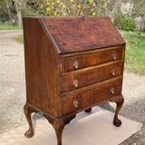 Bureau de pente Scriban en acajou époque fin XIXe Made in England
