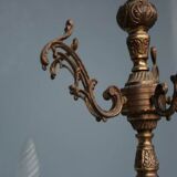 Chandelier in bronze 5 light rock